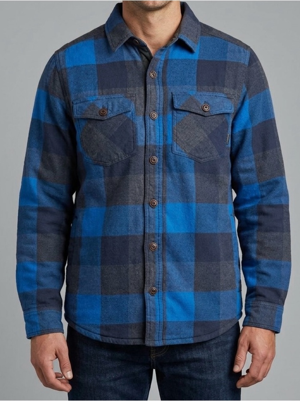 Legendary Whitetails Blue & Navy Plaid Shirt Jacket